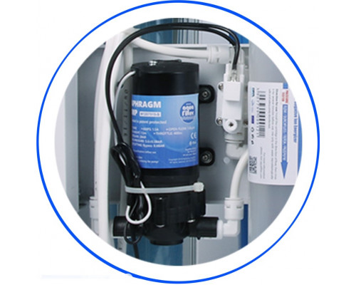 Aquafilter ELITE7G-GP 7-ми ст. фільтр зворотного осмосу з Насосом, манометром і іонізатором