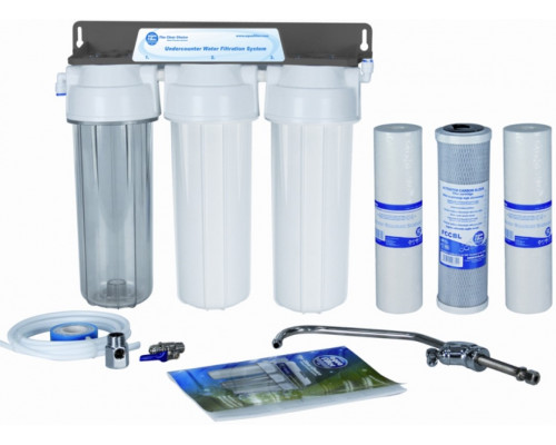 Aquafilter 3-х ступінчастий фільтр для води під мийку FP3-2