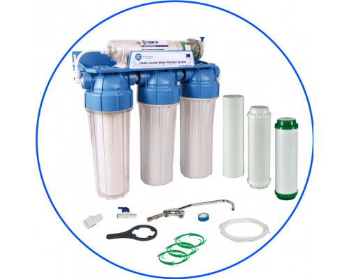 Aquafilter 4-х ступінчастий фільтр з ультрафільтрацією під мийку FP3-HJ-K1N