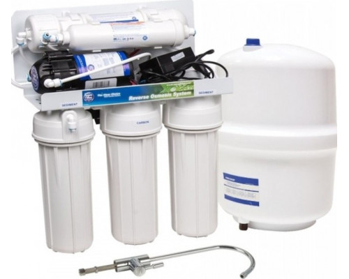 Aquafilter 5-ти ступінчаста система зворотного осмосу з насосом RP-RO5-75