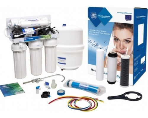 Aquafilter 5-ти ступінчаста система зворотного осмосу з насосом RP-RO5-75