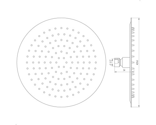 Душова лійка Globus Lux ST-0250-R-BB