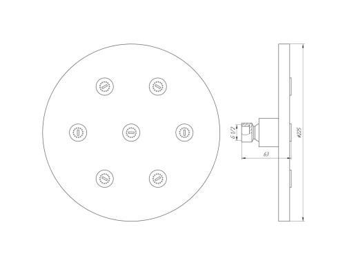 Душова лійка Globus Lux SD08A