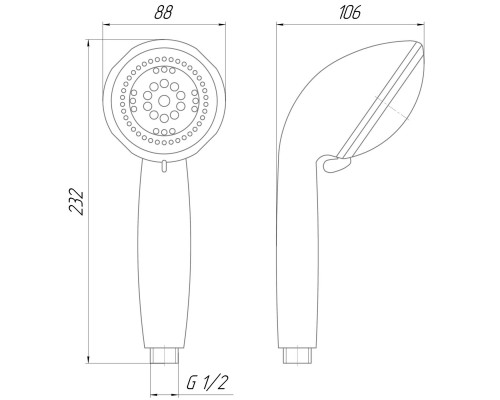 Душова лійка Topaz NF-2288-00-LOTUS - Geyser — сантехніка від А до Я