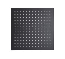 Душова лійка TSQ-250-BL Тропик SUS304 чорна матова 250*250мм , TOPAZ