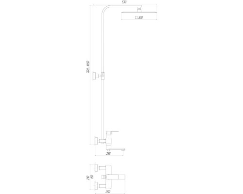 Душова система Globus Lux MILANO VAN-GLM0007
