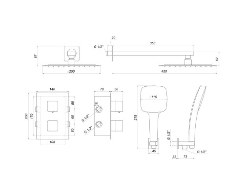 Душова система Globus Lux SMART GLM-405-TT