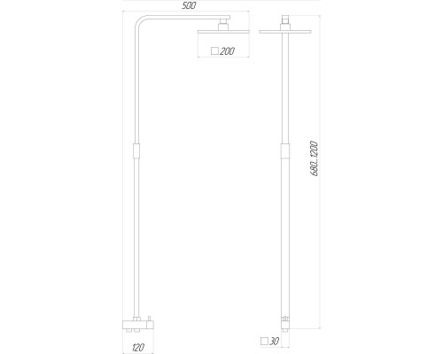 Душова колона Globus Lux MILANO GL-BAR-0707