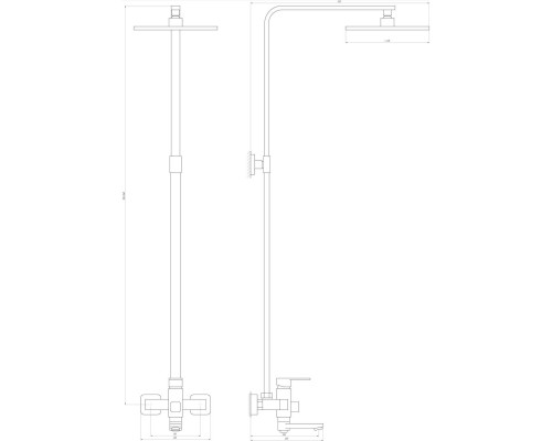 Душова система Globus Lux MILANO VAN-DS0026