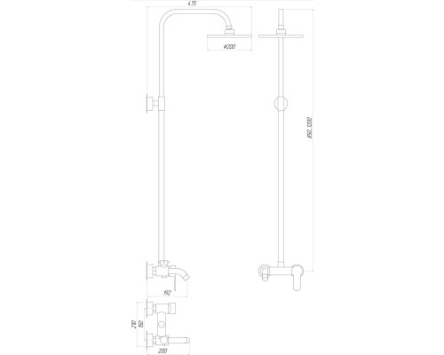 Душова система Globus Lux LAZER GLLR-1111