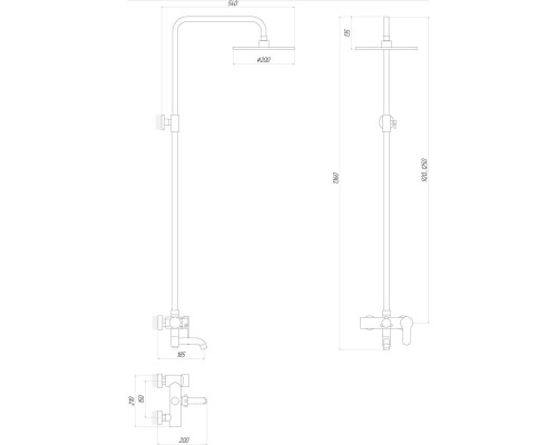 Душова система Globus Lux LAZER DS0002