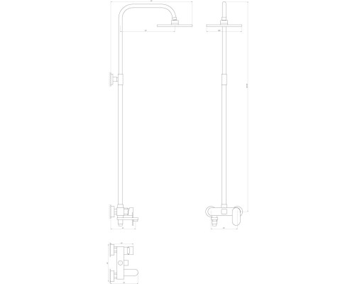 Душова система Globus Lux PRIZMA VAN-DS0010
