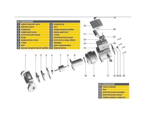 Насос циркуляційний Optima OP20-60 130мм + гайки, + кабель з вилкою