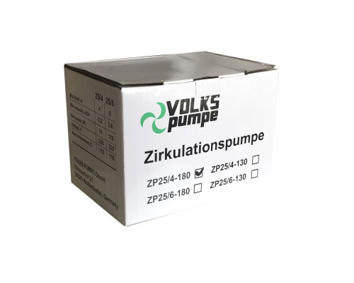 Насос циркуляційний VOLKS pumpe  ZP25/4 180мм + гайки