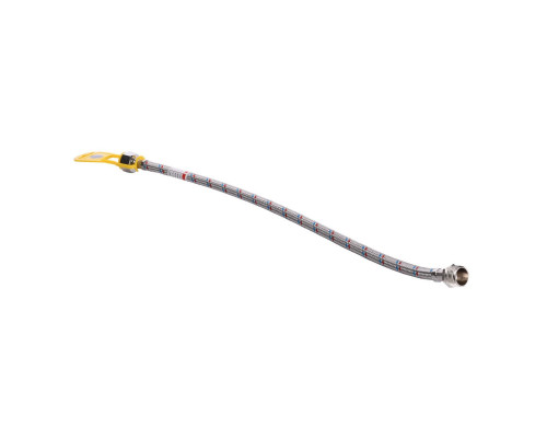 Шланг нержавіюча сталь ECO FIX 1/2″х1/2″ ЗВ  0,5 м EPDM