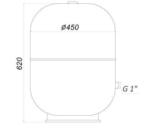 Гідроакумулятор з фіксованою мембраною  80 л ZILMET HYDRO-pro 10bar ( 11A0008000 )