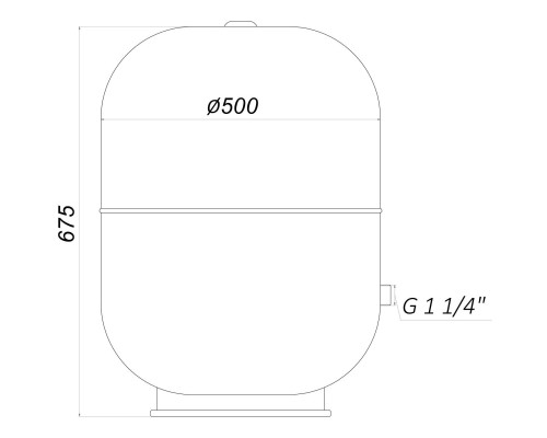 Гідроакумулятор з фіксованою мембраною 105 л ZILMET HYDRO-pro 10bar ( 11A0010500 )