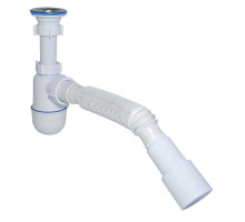 Сифон Waterstal А-3202  під умивальник з гофрою 1 1/4″  40/50