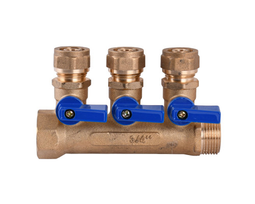 Колектор CRISTAL 3/4х16 ″3-ою з перекриванням (NM-1018)