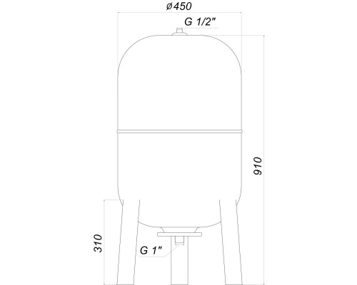 Гідроакумулятор  100л Zilmet ultra-pro 10bar  верт ( 1100010004 )