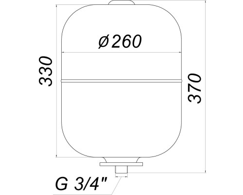 Гідроакумулятор зі змінною мембраною 19л ZILMET HY-PRO 10bar, білий ( 11H0001900 )