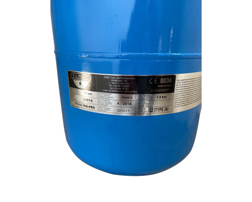Гідроакумулятор 24л Zilmet ultra-pro 10bar ВЕРТИКАЛЬНИЙ, нерж. фланець, 3/4″