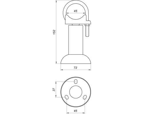 Підлоговий кронштейн секційного радіатора CRISTAL NR-1014 (компл.9од..)