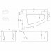 VIRGO MAX  Ванна 150x90 права