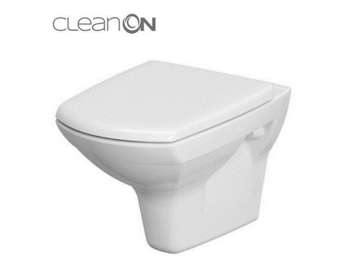 CET Cersanit 548 CARINA NEW CLEAN ON підвісний з кришкою дюропласт ліфт
