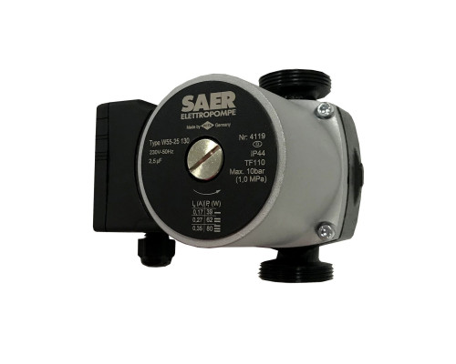 Насос циркуляційнний SAER W55-25 130мм + гайки