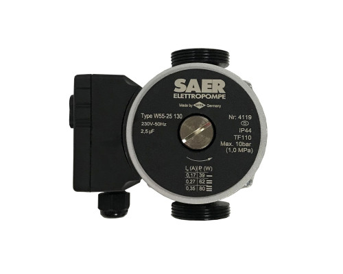 Насос циркуляційнний SAER W55-25 130мм + гайки