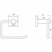 Тримач туалетного паперу Globus Lux SQ 9416  SUS304