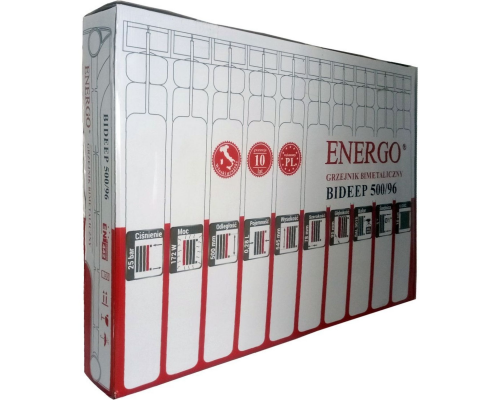 Радіатор біметалевий секційний ENERGO BIDEEP 500/96 (кратно 10)