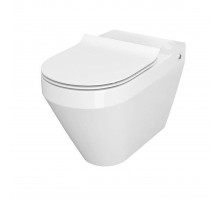Унітаз компакта Cersanit CREA 010/020 OVAL з сидінням дюропл SLIM LIFT (без бачка)