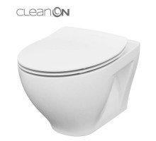CET Cersanit 934 MODUO CLEAN ON підвісний унітаз в комплекті з кришкою дюропласт MODUO SLIM LIFT