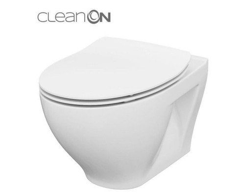 CET Cersanit 934 MODUO CLEAN ON підвісний унітаз в комплекті з кришкою дюропласт MODUO SLIM LIFT