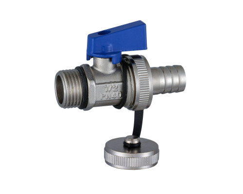 Кран кульовий зливу/підживлення SOLOMON 1/2″ NV-0831B  синiй