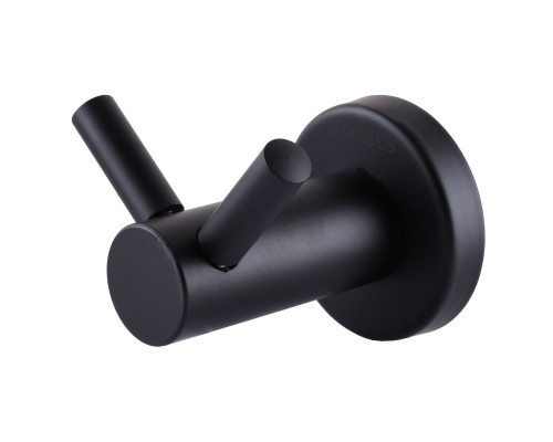 Гачок подвійний Globus Lux BS8415 чорний матовий SUS304