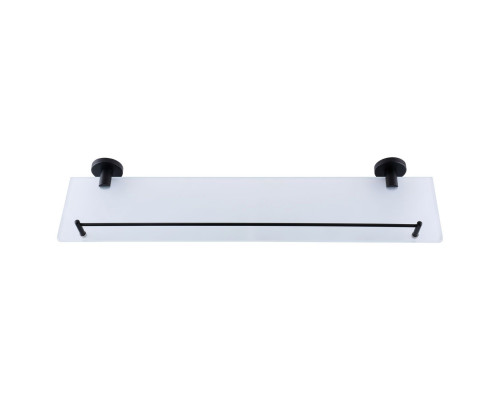 Полиця Globus Lux BS8427 чорна матова, матове скло SUS304