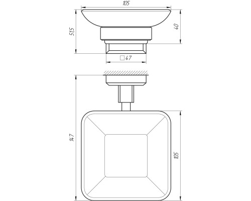 Мильниця TOPAZ TKB 9922A-BL чорна