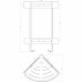 Полка подвійна кутова Globus Lux SQ9422