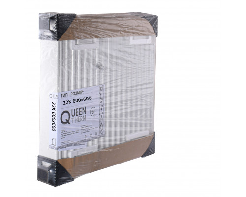 Радіатор сталевий панельний QUEEN THERM 22 бок 600x600