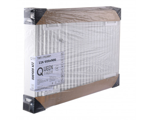 Радіатор сталевий панельний QUEEN THERM 22 бок 600x900