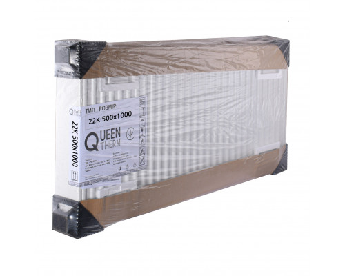 Радіатор сталевий панельний QUEEN THERM 22 бок 500х1000