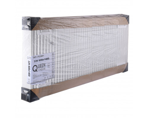 Радіатор сталевий панельний QUEEN THERM 22 бок 600х1400