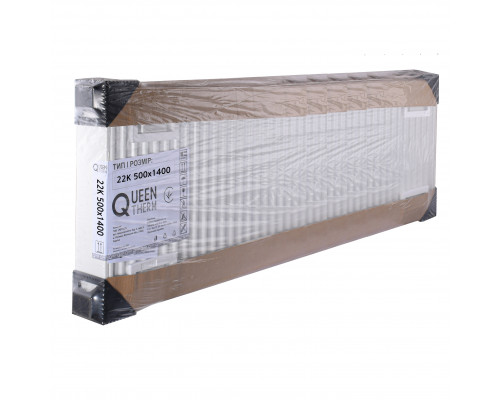 Радіатор сталевий панельний QUEEN THERM 22 бок 500х1400