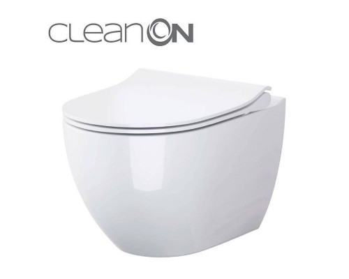 CET В246 ZEN CLEAN ON підвісний з кришкою дюропласт ліфт SLIM PL