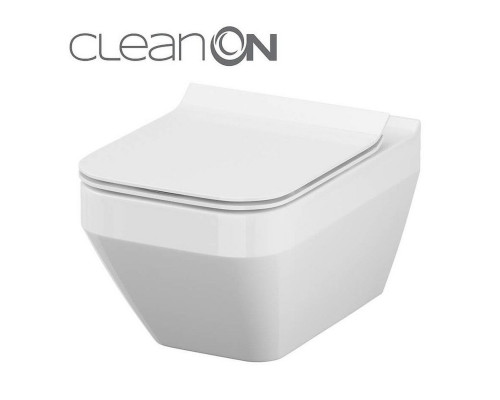 CET Cersanit В217 CREA CLEAN  ON SQUARE підвісний з кришкою дюропласт ліфт SLIM PL