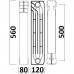 Радіатор біметалевий секційний QUEEN THERM 500/120 (кратно 10)
