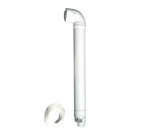 Димохід коаксіальний для конденсаційного котла Bosch 1000 мм, ø 60/100 з коліном, 71.MT7.00.05